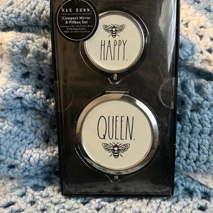 Rae Dunn Compact mirror and pull Box Bundle
